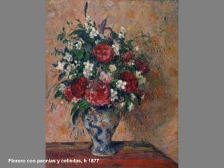 Florero con peonías y celindas, h 1877

 