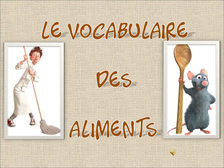 Vocabulaire Des Aliments Avec Ratatouille