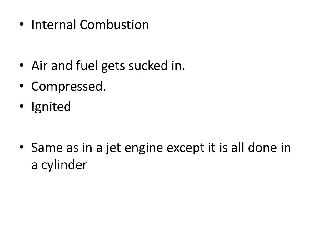 Piston Engines Operation