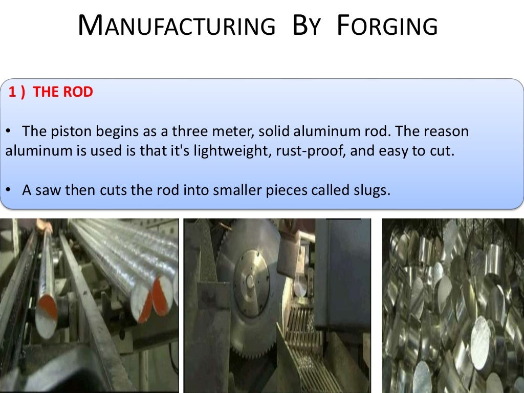 Piston manufacturing process