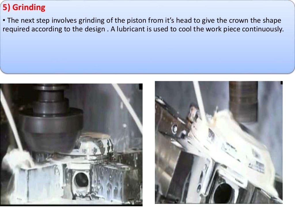 Piston manufacturing process