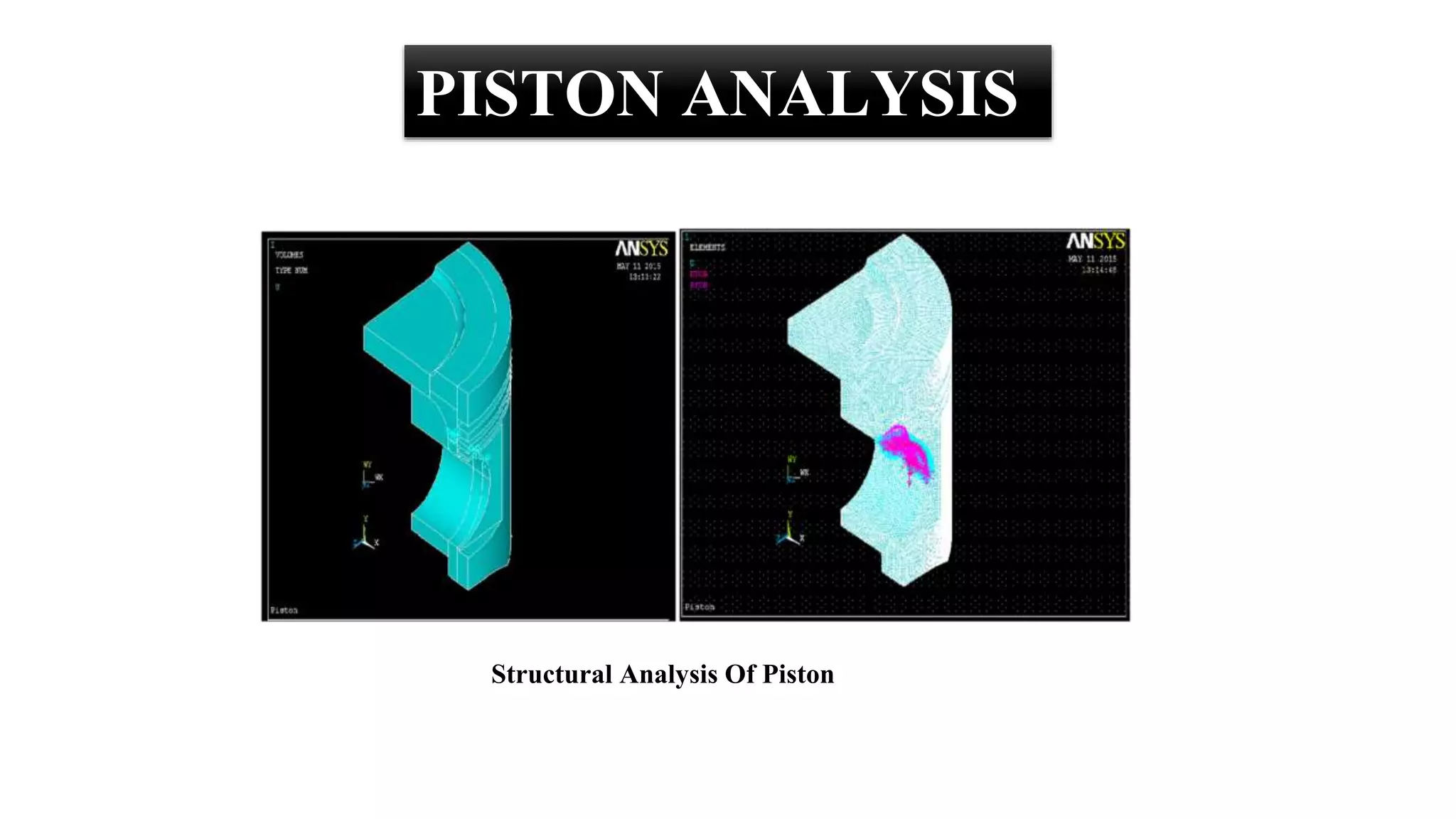 Piston Design & Analysis ppt | PPTX