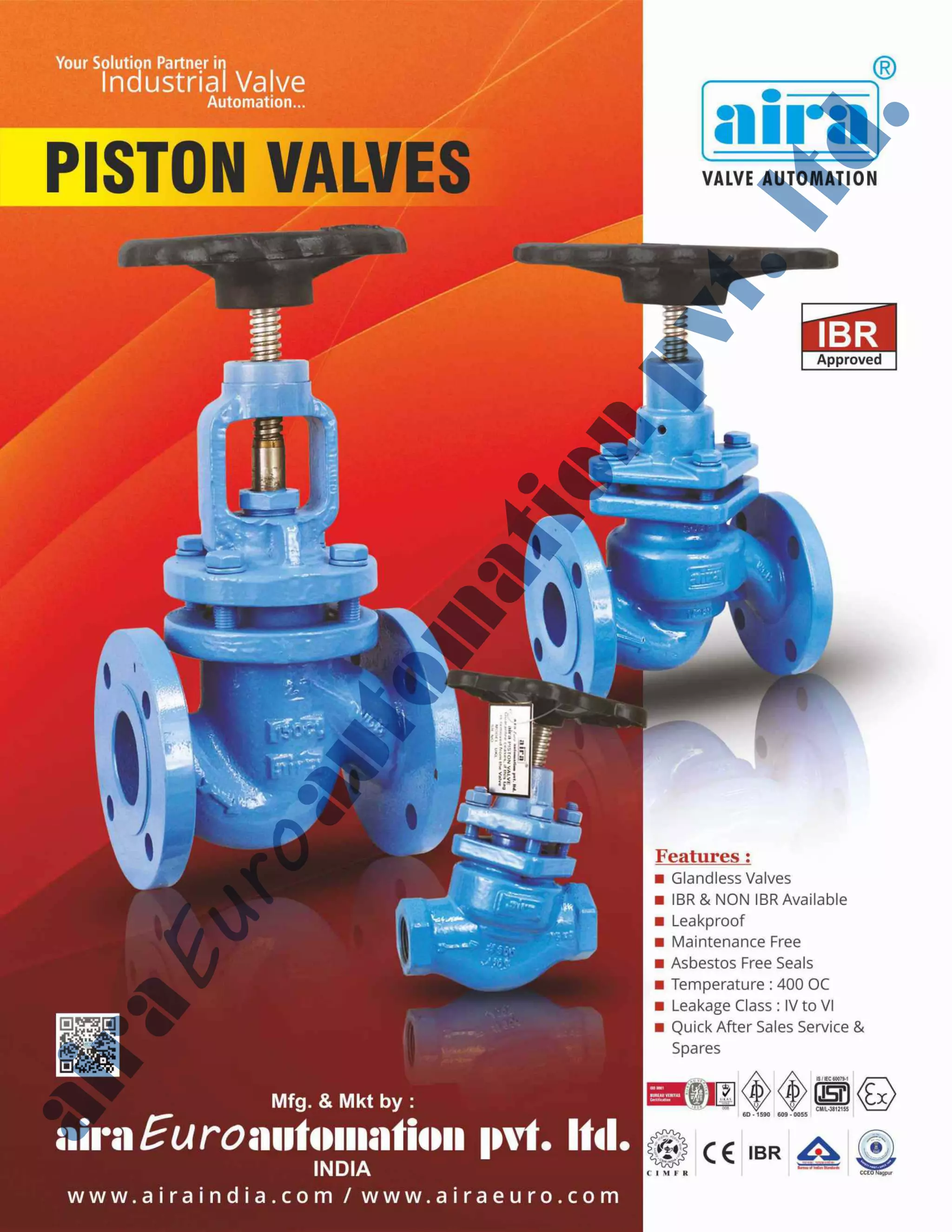 Piston valve Manufacturer India PDF