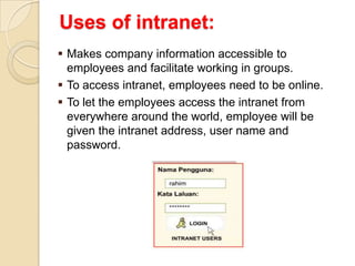Types of Network1.) Internet2.) Intranet 3.) Extranet