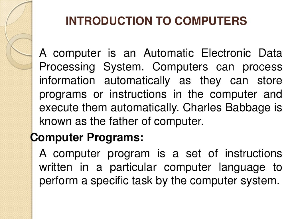 Principles of Information Technology