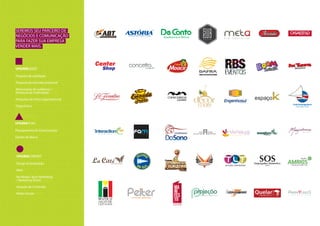 SEREMOS SEU PARCEIRO DE
NEGÓCIOS E COMUNICAÇÃO
PARA FAZER SUA EMPRESA
VENDER MAIS.




UPSURGE QUEST

Pesquisa de satisfação

Pesquisa de mercado potencial

Mensuração de audiência /
Eficiência de Publicidade

Pesquisas de clima organizacional

Diagnóstico




UPSURGE PLAN

Planejamento de Comunicação

Gestão de Marca




UPSURGE CONCEPT

Design & Sinalização

Web

No Media / Buzz Marketing
/ Marketing Direto

Geração de Conteúdo

Redes Sociais
 