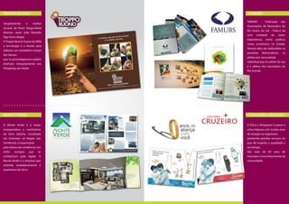 TROPPO BUONO                         FAMURS

                                    FAMURS        -     Federação      das
Simplesmente         o     melhor
                                    Associações de Municípios do
sorvete de Porto Alegre.Eleita
                                    Rio Grane do Sul - Trata-e de
diversas vezes pela Revisdta
                                    uma    entidade          da     maior
Veja Porto Alegre.
                                    importância,         tanto    política,
A Troppo Buono trouxe da itßlia
                                    como econômica no Estado.
a tecnologia e a receita para
                                    Através dela são defendidos os
elaborar um verdadeiro manjar
                                    preceitos         democráticos,     os
dos deuses
                                    pleitos por necessidade
que os portoalegrenses podem
                                    individual que re sultam de sua
desfrutar tranquilamente nos
                                    é a defesa dos municípios do
Shoppings da cidade.
                                    Rio Grande.




MONTE VERDE                          JOALHERIA CRUZEIRO

A Monte Verde é a maior             A Ótica e Relojoaria Cruzeiro é
incorporadora e construtora         uma empresa com muitos anos
da Serra Gaúcha. Localizada         de atuação no segmento,
em Gramado, na Região das           prestando grandes serviços no
Hortências, é responsável           que diz respeito a qualidade e
pela beleza das residências em      tecnologia.
estilo   europeu         que   se   Sãofederal appeals court de
                                     A mais de 60 anos
multiplicam pela região. A           in    Manhattan     has
                                    mercado e recxonhecimento da
                                     become the second in
Monte Verde é a empresa que         comunidade. to strike
                                     the nation
entende verdadeiramente a            down the Defense of
arquitetura da Serra.                Marriage A federal
                                     appeals     court    in
                                     Manhattan has become
                                     the second inal.Act as
                                     unconstitutional.
 