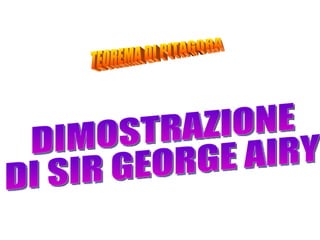 TEOREMA DI PITAGORA DIMOSTRAZIONE  DI SIR GEORGE AIRY 