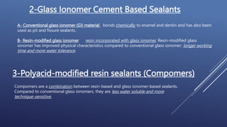 Pit and Fissure Sealants Dr. Ali Mohammed | PPTX