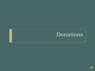 Donations