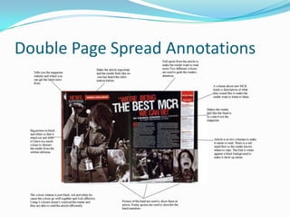 Double Page Spread Annotations