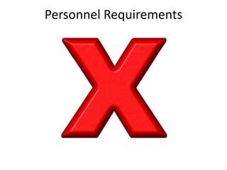 Personnel Requirements
 