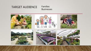 TARGET AUDIENCE Families
Businesses
 