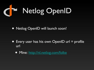 Netllog Netlog & The Open Web | PPT