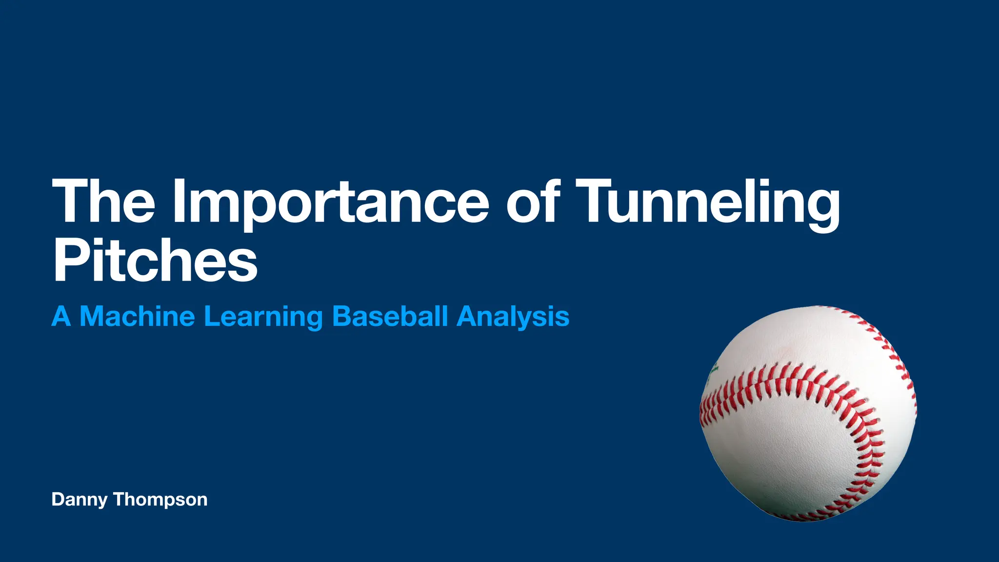 The Importance of Tunneling Pitches PPT