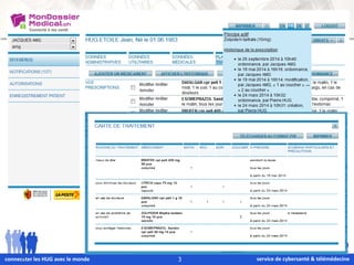 service de connec&ter les HUG avec le monde 3 cybersanté & télémédecine