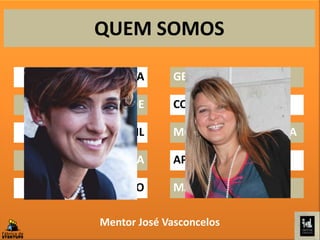 QUEM SOMOS
DESIGNER DE MODA
COORDENAÇÃOQUALIDADE
GESTÃO DE CONFLITOS
PRODUÇÃO TÊXTIL
DIRETORA CRIATIVA
MARTA COELHOMARIA CAROÇO
APOIO AO CLIENTE
MOTIVAÇÃO DE EQUIPA
Mentor José Vasconcelos
 