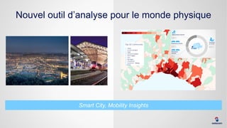 Smart City, Mobility Insights
Nouvel outil d’analyse pour le monde physique
 