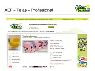 AEF – Telas – Profissional
 