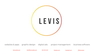 November 4th, 2019
websites & apps digital ads project management business softwaregraphic design
linkedin.comlevismedia.com facebook.com306-250-5387 @levismediainfo@levismedia.com
 
