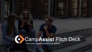 i
CampAssist Pitch Deck
Resourceful student-centered social platform
 