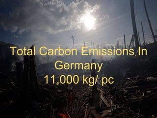 Total Carbon Emissions In
Germany
11,000 kg/ pc
 