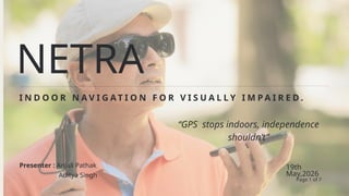 Innovative Indoor Navigation System for Visually Impaired Users Using ...