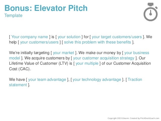 Pitch Deck Template For Startups