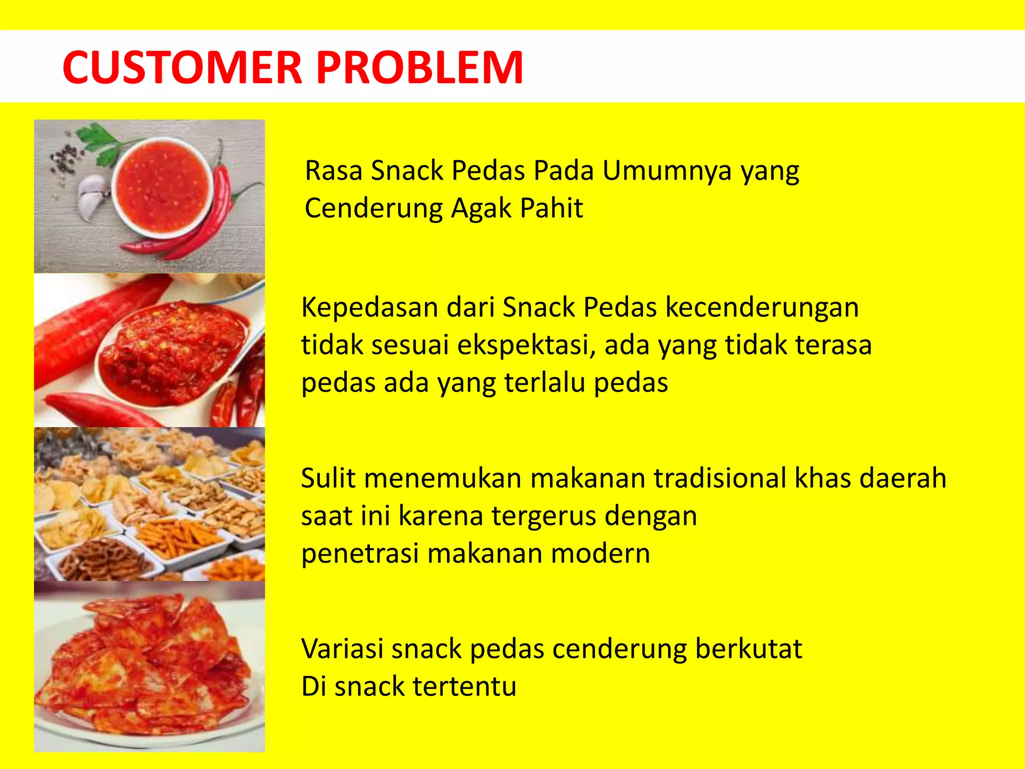 Contoh Pitch Deck Morang Moreng Snack - Pakar Aneka Keripik Pedas | PPTX