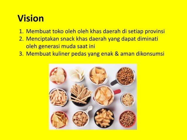 Contoh Pitch Deck Morang Moreng Snack - Pakar Aneka Keripik Pedas | PPTX