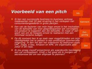 Elevator Pitch schrijven & presenteren, Inspiratiedag Jaarbeurs Utre…