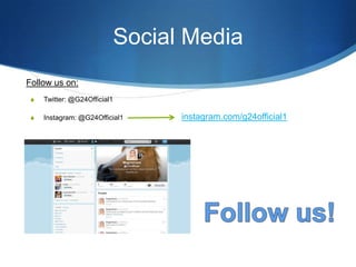 Social Media
Follow us on:
S

Twitter: @G24Official1

S

Instagram: @G24Official1

instagram.com/g24official1

 