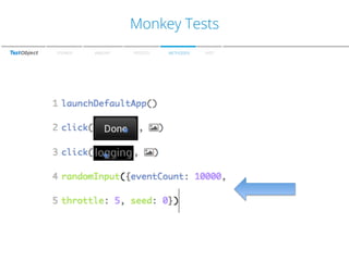 Zu den Farben
Monkey Tests
SPEAKER

WARUM?

PROZESS

METHODEN

FAZIT

 