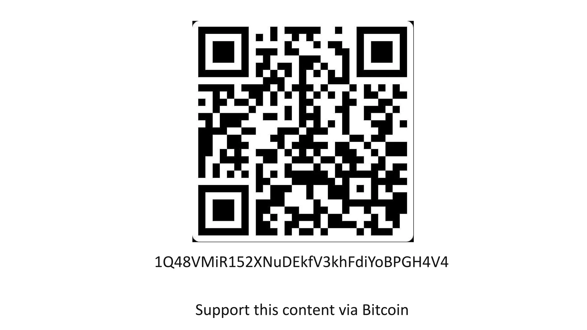 1Q48VMiR152XNuDEkfV3khFdiYoBPGH4V4
Support this content via Bitcoin
 