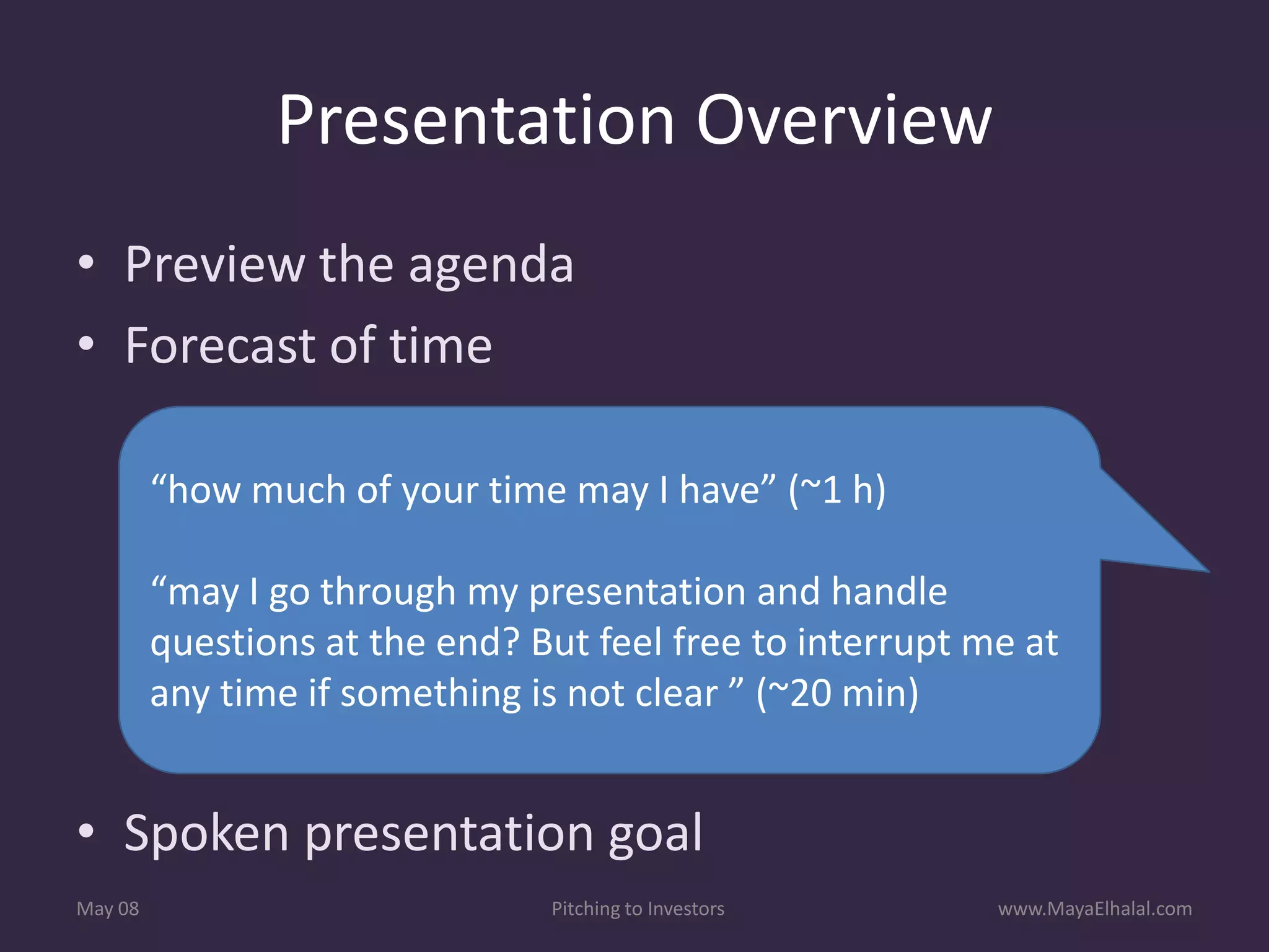 Pitching To Investors v1.1 Includes Resources