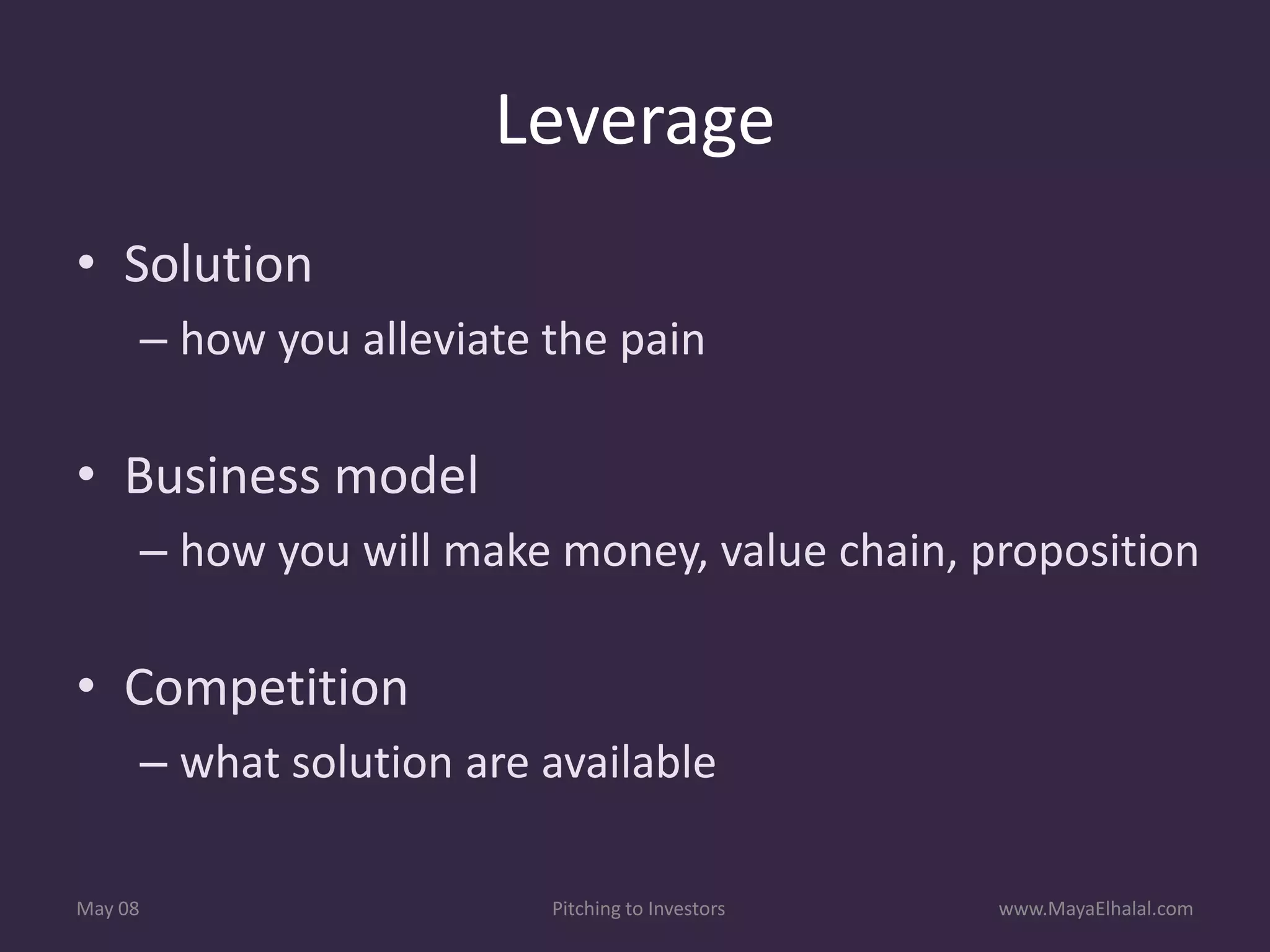 Pitching To Investors v1.1 Includes Resources