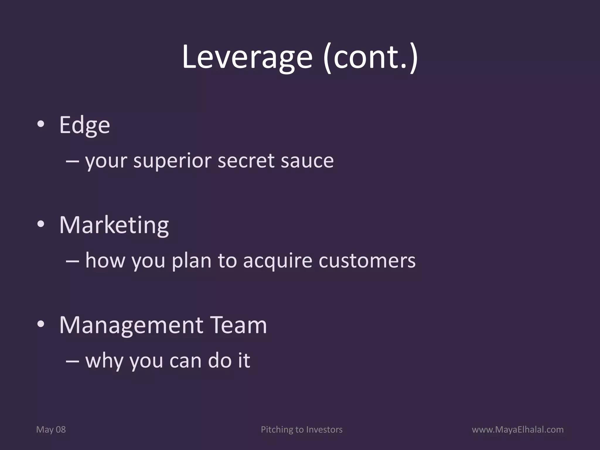 Pitching To Investors v1.1 Includes Resources