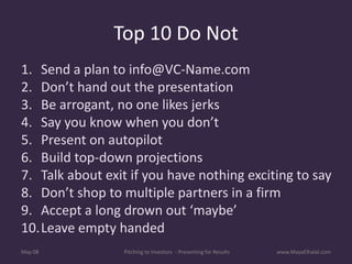 Pitching To Investors v1.1 Includes Resources