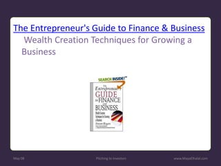 Pitching To Investors v1.1 Includes Resources