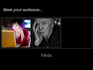 Meet your audience...
Media
 