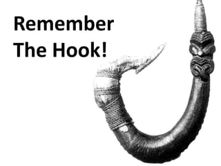 Remember
The Hook!
 