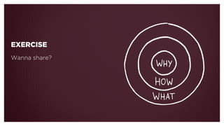 EXERCISE
!
Wanna share? 
!
!
 