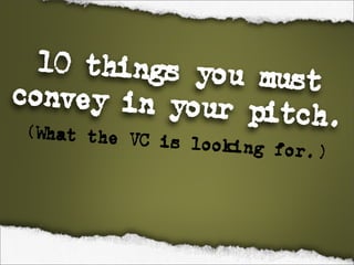 Pitching Tips: presentation tips from The Pitching Coach