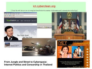 From Jungle and Street to Cyberspace: Internet Politics and Censorship in Thailand 