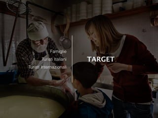 TARGET
Famiglie
Turisti Italiani
Turisti Internazionali
 