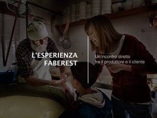 L’ESPERIENZA
FABEREST
Un’incontro diretto
tra il produttore e il cliente
 