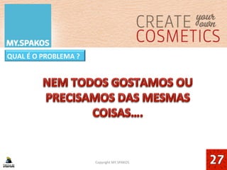 2	
  
QUAL	
  É	
  O	
  PROBLEMA	
  ?	
  
Copyright	
  MY.SPAKOS	
  
 