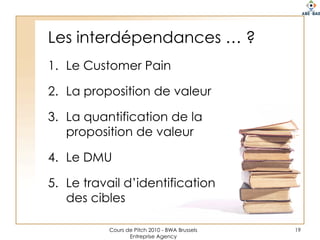Contenu « obligatoire »Une accroche (the hook)+- 150 à 225 motsDe la valeurDe la passionUne demande claire