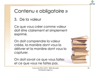 Valeur et prix ?45Dessiner une proposition de valeur ?Valeur = SIQ - P
