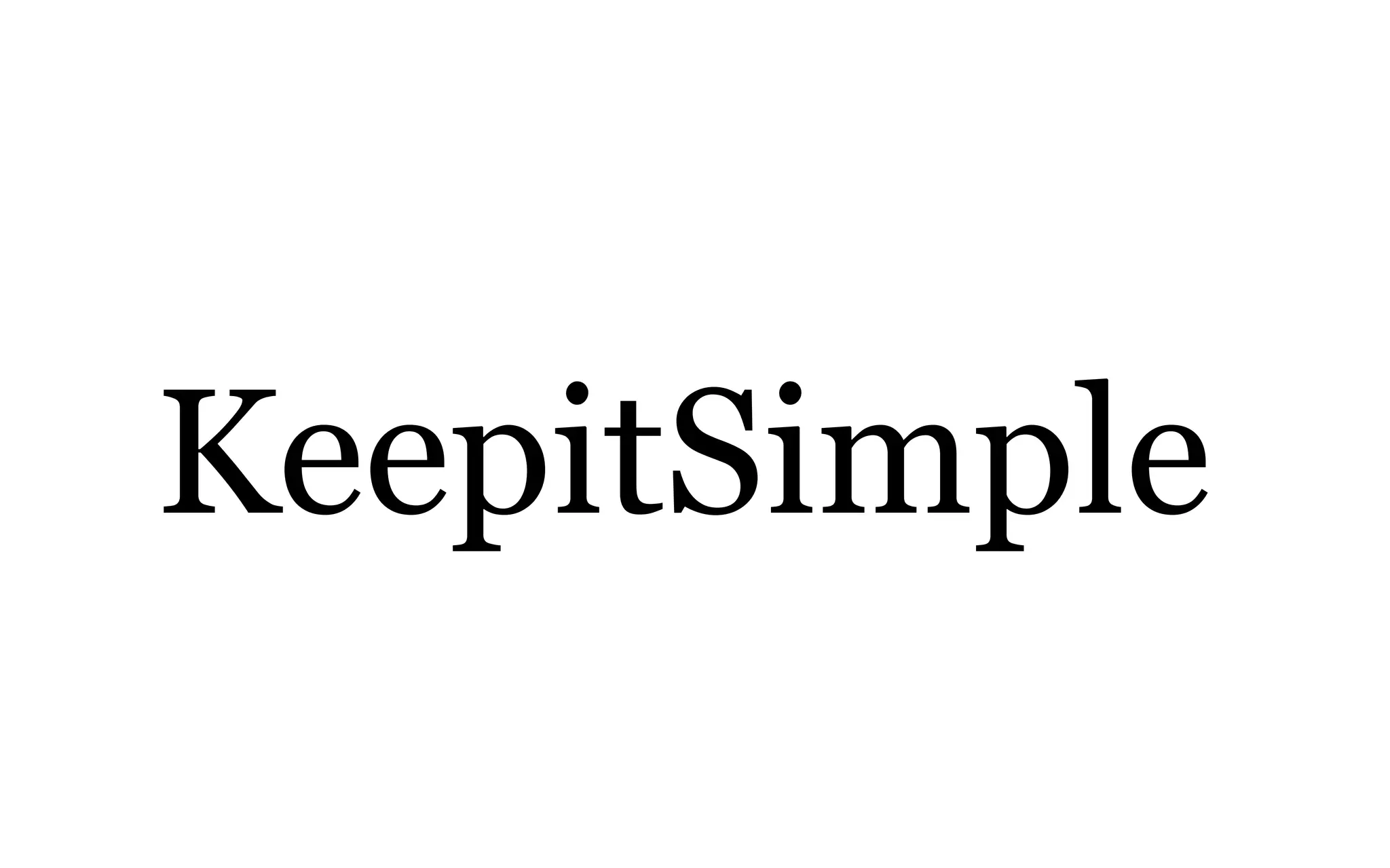 KeepitSimple
 